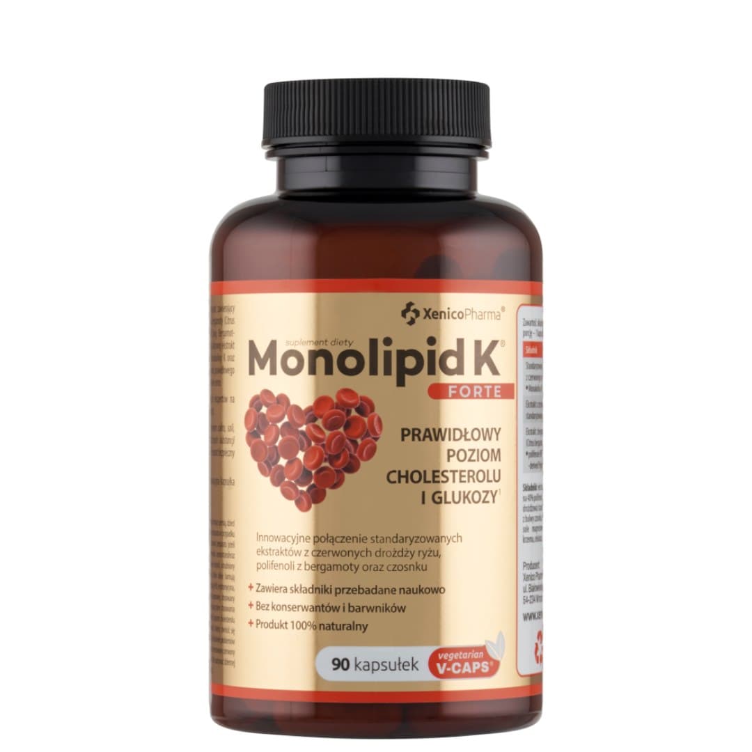 XENICO PHARMA - Monolipid K Forte, 90 Vcaps – XENICO PHARMA förpackning