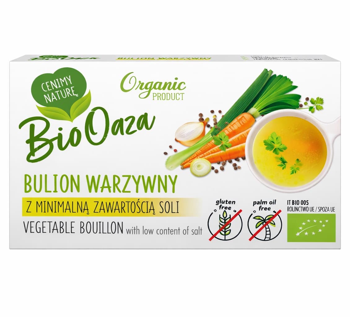 Bio Oaza - Caldo Vegetal con Bajo Contenido de Sal - 60g