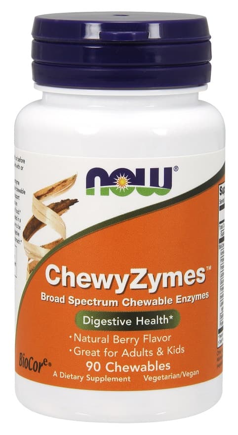 NOW Foods ChewyZymes 90 tabletek do żucia