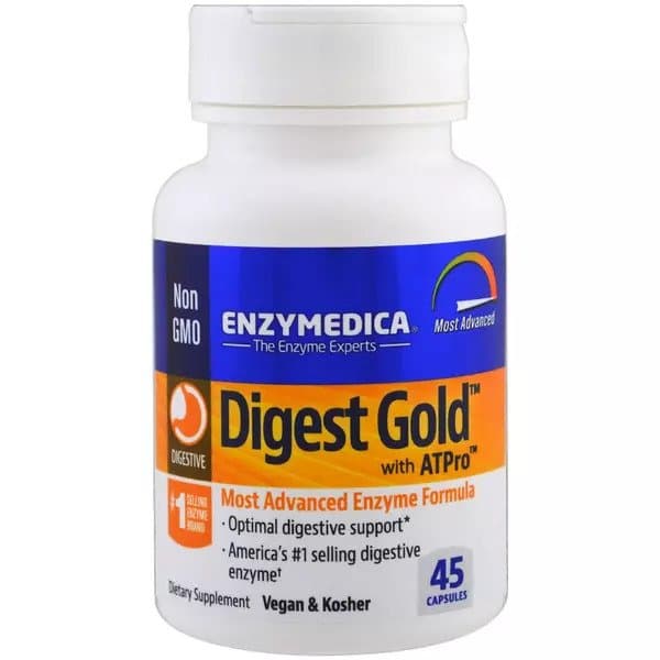 Enzymedica Digest Gold With Atpro Maximum Strength - 45 kapslar – Enzymedica förpackning