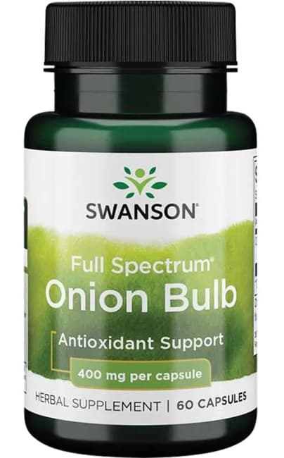 Swanson Full Spectrum Lökbulb 400 mg - 60 kapsułek – Swanson opakowanie