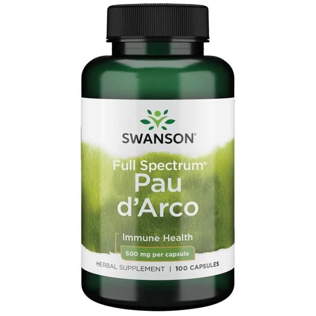 Swanson Pau D'Arco 1000 mg 30 kapsler