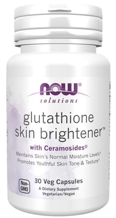 NOW Foods Glutathione Skin Brightener 250 mg - 30 capsules végétales