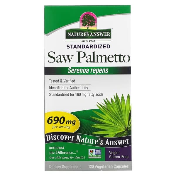 Nature's Answer Saw Palmetto Extract, 690mg - 120 Vcaps