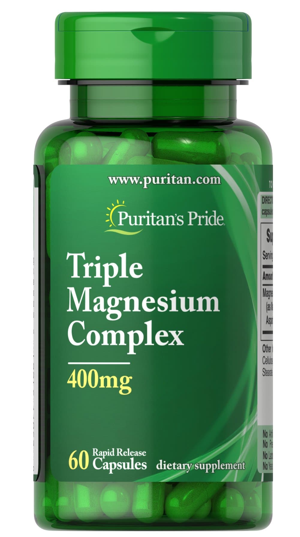 Puritan's Pride Triple Magnesium Complex 400mg - 30 capsule