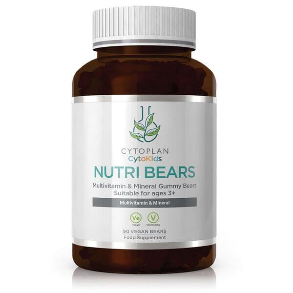 Cytoplan Nutri Bears Jordgubb - 90 Gummies – Cytoplan förpackning
