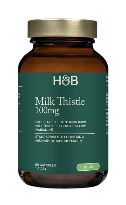 Holland & Barrett - Milk Thistle 100mg Capsules – Holland & Barrett packaging