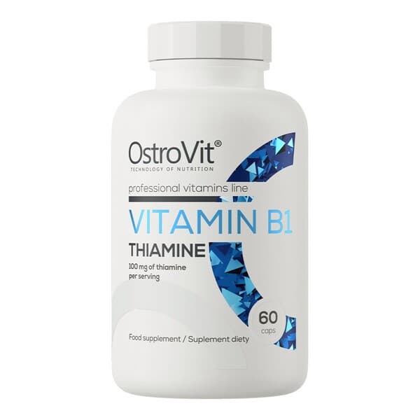 OstroVit Vitamin B1 Thiamine 100 mg – 60 plantaardige capsules