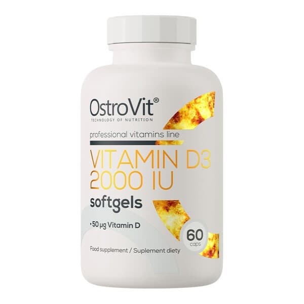 OstroVit - Vitamin D3 2000IU - 60 cápsulas