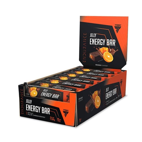 Endurance Jelly Energy Bar, Orange - 32 x 40g | Trec