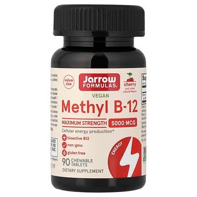Jarrow Formulas Vegan Methyl B-12 5000mcg - 90 Kautabletten